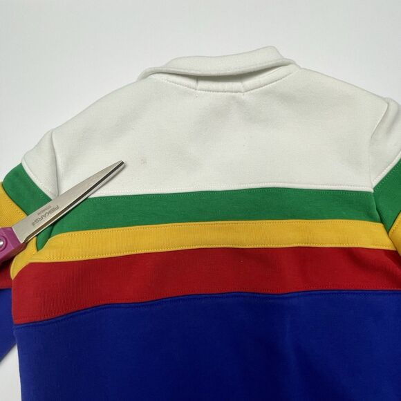 Polo Ralph Lauren Jacket Full Zip Blue Red Yellow Green White Toddler Boy 3T - Picture 6 of 9